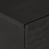 vidaXL Bijzetkasten 2 st 60x33x75 cm massief mangohout zwart