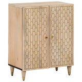 vidaXL Bijzetkasten 3 st 60x33x75 cm massief mangohout