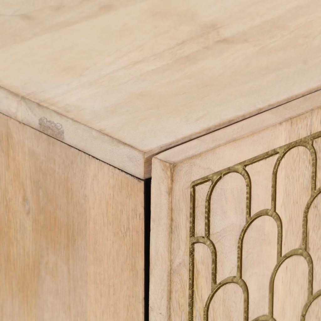 vidaXL Bijzetkasten 3 st 60x33x75 cm massief mangohout