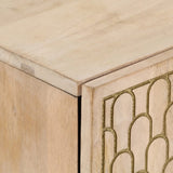 vidaXL Bijzetkasten 3 st 60x33x75 cm massief mangohout