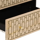 vidaXL Bijzetkasten 3 st 60x33x75 cm massief mangohout