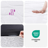 vidaXL Binnenveringmatras middelhard 140x190 cm
