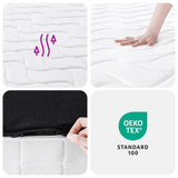 vidaXL Pocketveringmatras middelhard-hard 160x200 cm Super King Size
