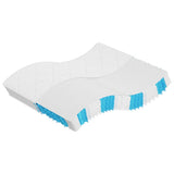 vidaXL Pocket spring mattress medium-firm-hard 160x200 cm Super King Size