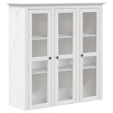 vidaXL Tall Cabinet BODO 115.5x43x200.5 cm Solid Pine Wood White