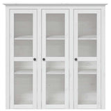 vidaXL Tall Cabinet BODO 115.5x43x200.5 cm Solid Pine Wood White