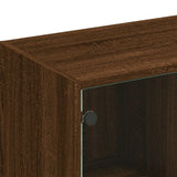 vidaXL Boekenkast met deuren 136x37x109 cm bewerkt hout wit