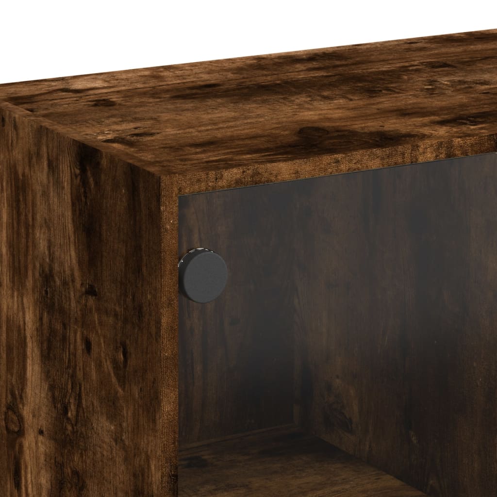 vidaXL Boekenkast met deuren 136x37x142 cm bewerkt hout wit