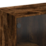 vidaXL Boekenkast met deuren 136x37x142 cm bewerkt hout wit