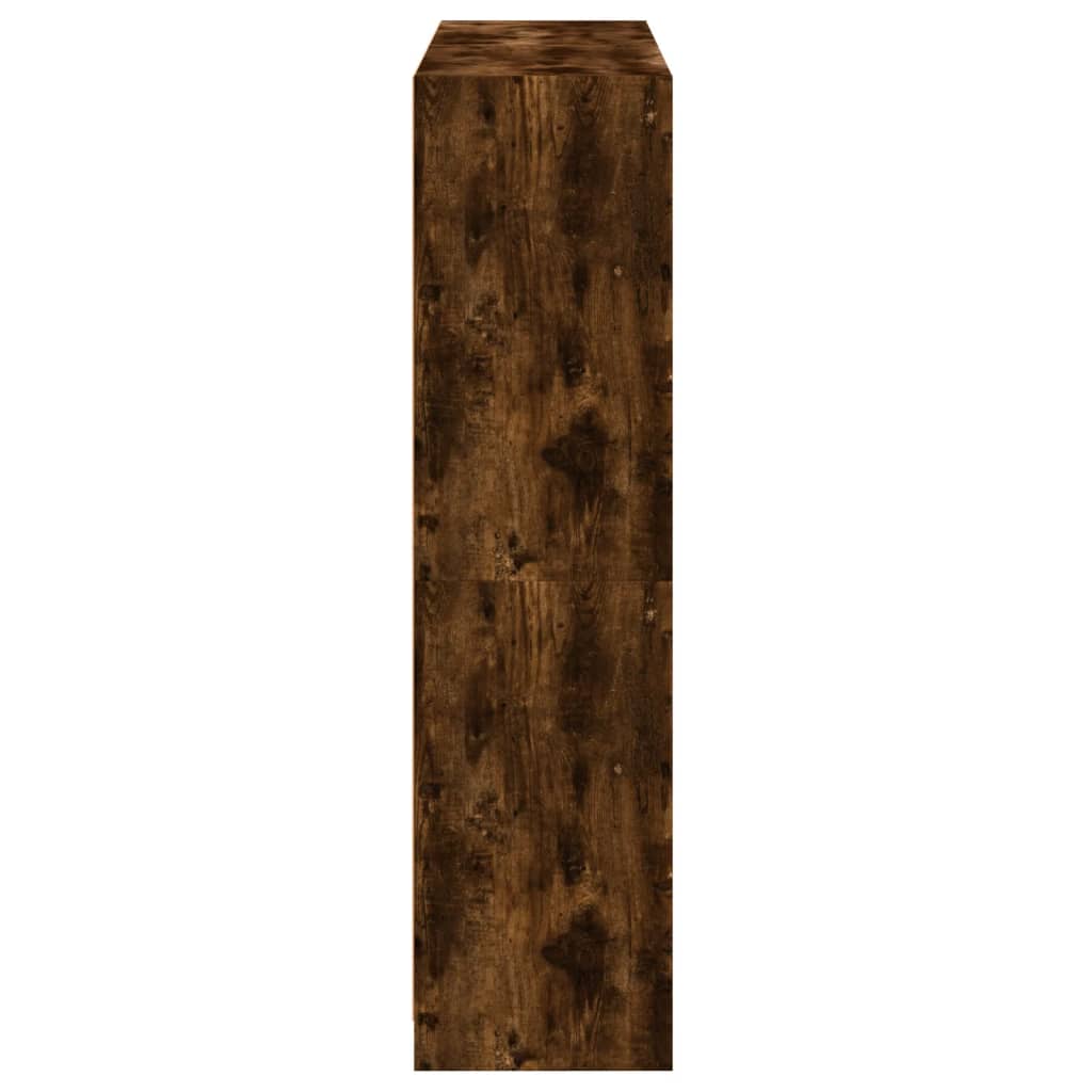 vidaXL Boekenkast met deuren 136x37x142 cm bewerkt hout wit