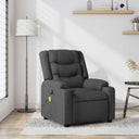 vidaXL Massage Chair Light Grey Fabric