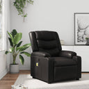 vidaXL Massage Chair Black Artificial Leather