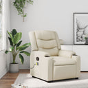 vidaXL Massage Chair Black Artificial Leather