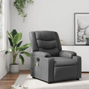 vidaXL Massage Chair Black Artificial Leather