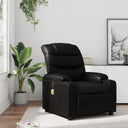vidaXL Massage Chair Black Artificial Leather