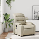 vidaXL Massage Chair Black Artificial Leather