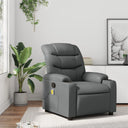 vidaXL Massage Chair Black Artificial Leather