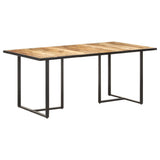vidaXL Eettafel 120 cm brut mangue