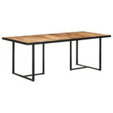 vidaXL Eettafel 120 cm brut mangue