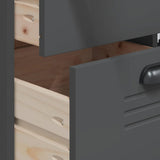vidaXL Hoge kast VIKEN 80x40x190 cm massief grenenhout wit