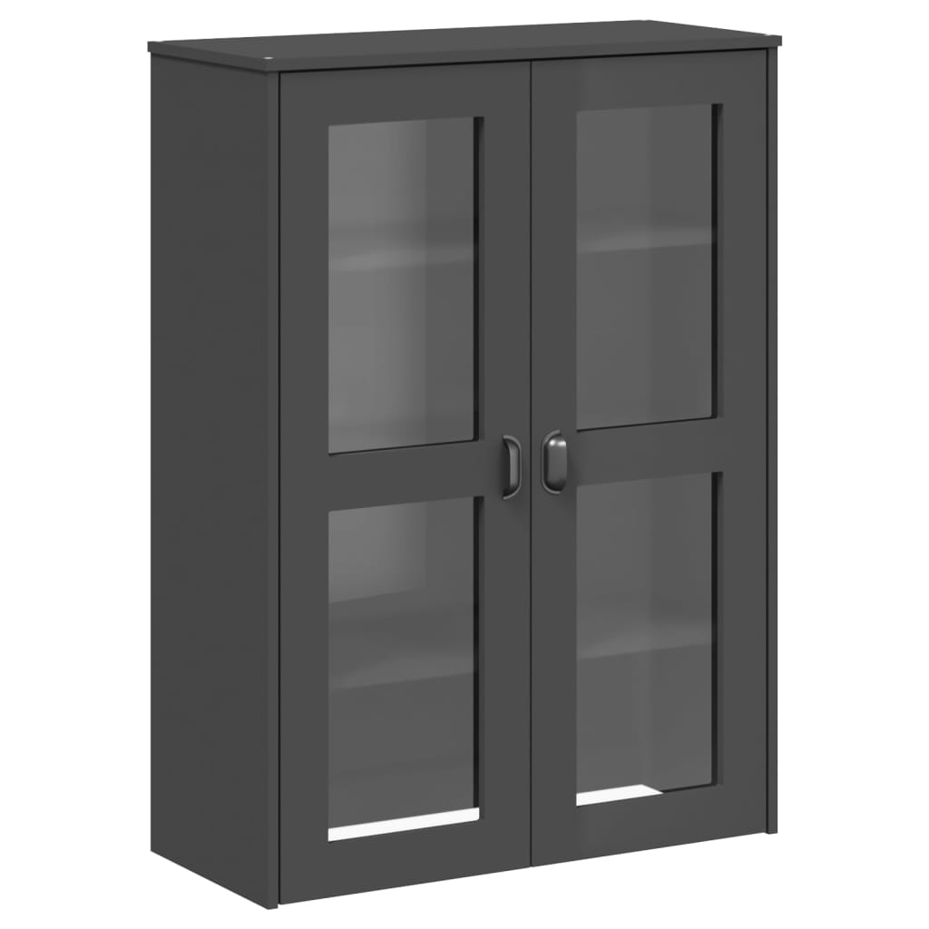 vidaXL Hoge kast VIKEN 80x40x190 cm massief grenenhout wit
