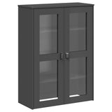 vidaXL Hoge kast VIKEN 80x40x190 cm massief grenenhout wit