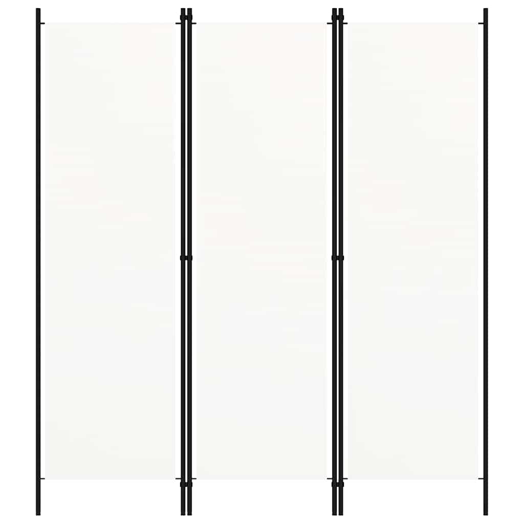 vidaXL Kamerscherm met 3 panelen 150x180 cm wit