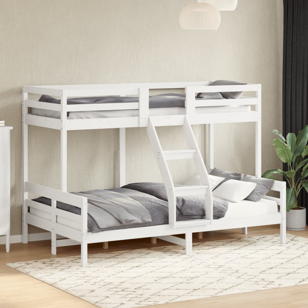 vidaXL Stapelbed massief grenenhout 90x200/120x200 cm