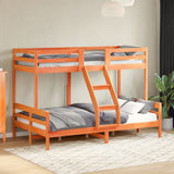 vidaXL Stapelbed massief grenenhout 90x200/120x200 cm