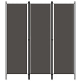 vidaXL Kamerscherm met 3 panelen 150x180 cm wit