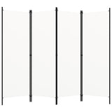 vidaXL Kamerscherm met 3 panelen 150x180 cm wit