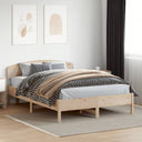 vidaXL Bedframe zonder matras massief grenenhout wit 200x200 cm