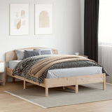 vidaXL Bedframe zonder matras massief grenenhout wit 200x200 cm
