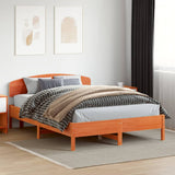 vidaXL Bedframe zonder matras massief grenenhout wit 200x200 cm