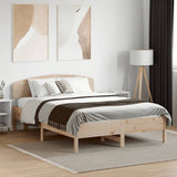 vidaXL Bedframe zonder matras massief grenenhout wit 200x200 cm