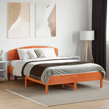 vidaXL Bedframe zonder matras massief grenenhout wit 200x200 cm