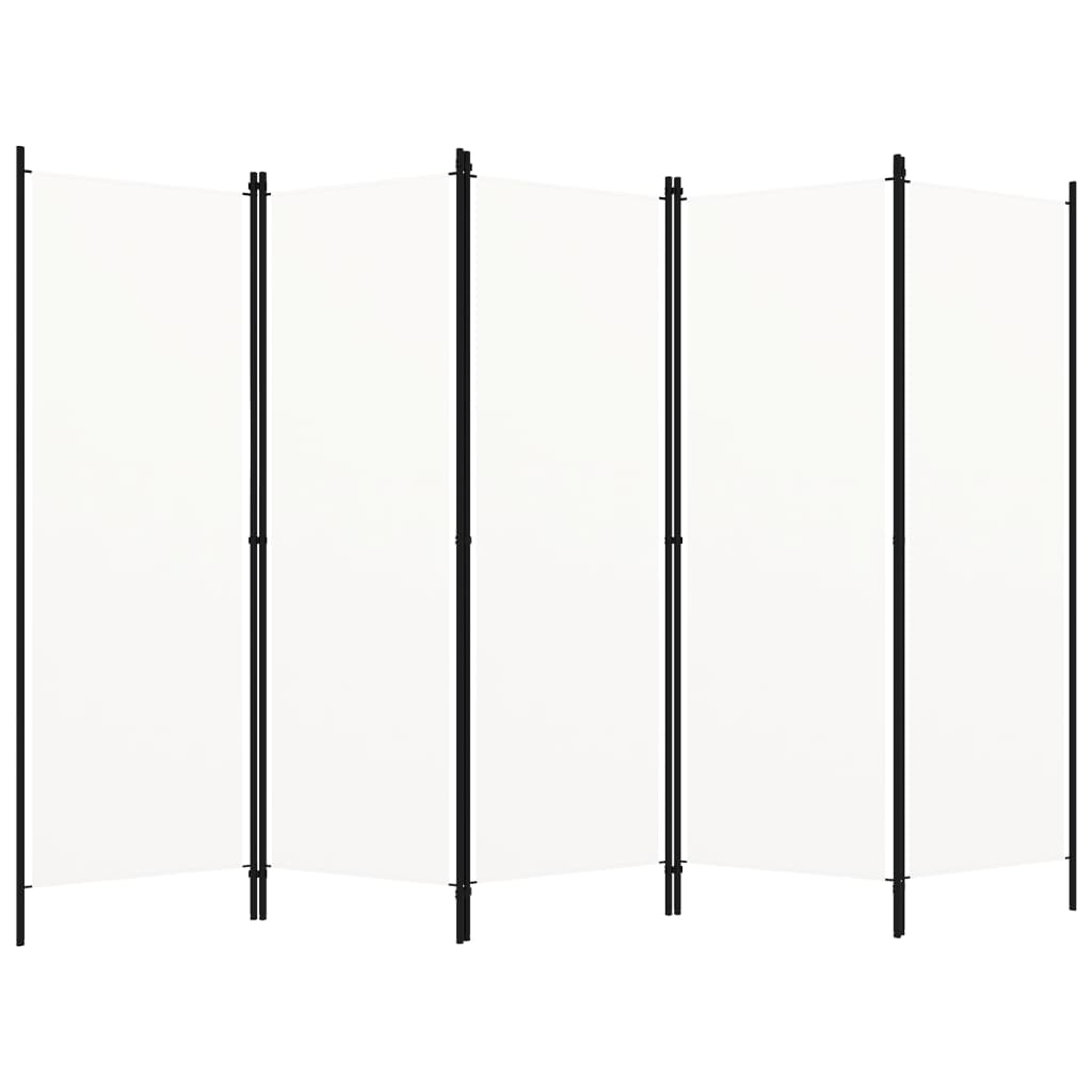 vidaXL Kamerscherm met 3 panelen 150x180 cm wit
