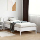 vidaXL Bedframe zonder matras massief grenenhout wit 200x200 cm