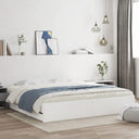 vidaXL Cadre de lit avec des fils sans blanc 200x200 cm