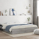 vidaXL Cadre de lit avec des fils sans blanc 200x200 cm