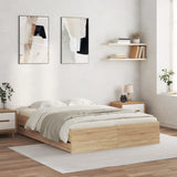vidaXL Bedframe met lades bewerkt hout wit 200x200 cm
