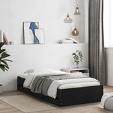 vidaXL Bedframe met lades bewerkt hout wit 200x200 cm