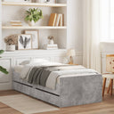vidaXL Cadre de lit avec fils blanc 100x200 cm