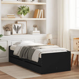 vidaXL Bedframe met lades wit 100x200 cm