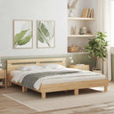 vidaXL Cadre de lit avec pieds en bois 200x200 cm