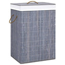 vidaXL Wasmand avec 2 sacs 72 L bambou