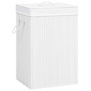 vidaXL Wasmand avec 2 sacs 72 L bambou