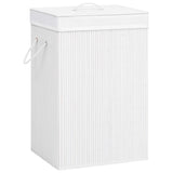 vidaXL Wasmand avec 2 sacs 72 L bambou