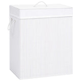 vidaXL Wasmand avec 2 sacs 72 L bambou