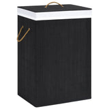 vidaXL Wasmand avec 2 sacs 72 L bambou